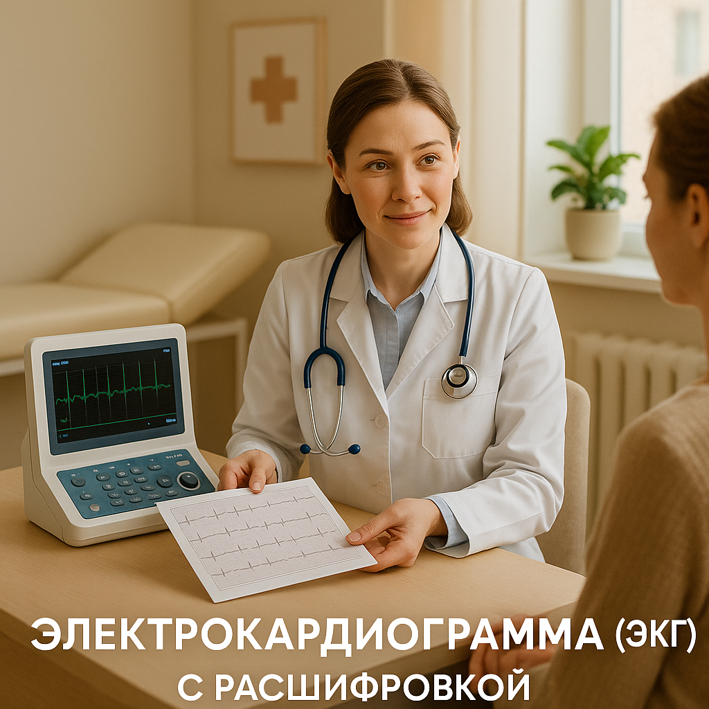 Электрокардиограмма (ЭКГ) с расшифровкой